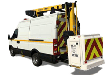 Car Hire Carhirebracknell - White 3.5T Cherry Picker with 12.5M Reach - Van hire Carhirebracknell