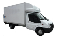 Car Hire Carhirebracknell - White Ford Luton Box with Tail Lift - Van hire Carhirebracknell