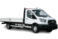 Car Hire Carhirebracknell - White Ford Transit Dropside Van - Van hire Carhirebracknell