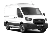 Car Hire Carhirebracknell - White Ford Transit Medium Wheel Base - Van hire Carhirebracknell